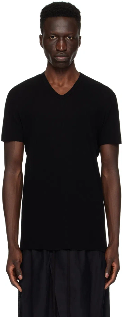 Julius Black Raw Edge T-shirt