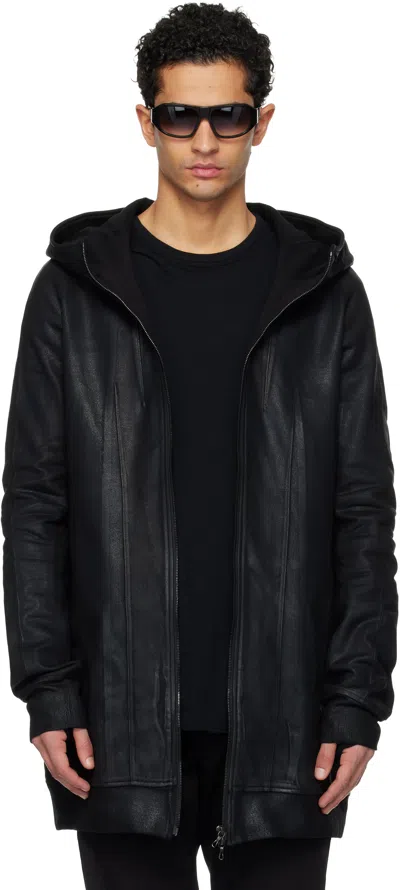 Julius Black Seamed Hoodie