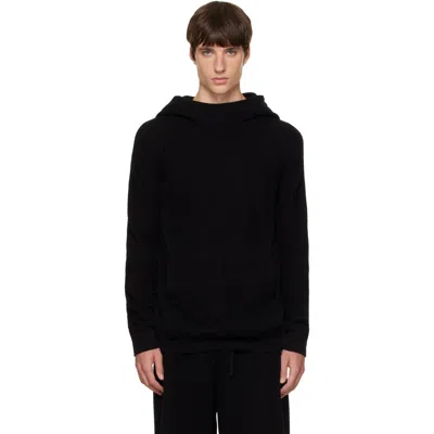 Julius Black Seamed Hoodie