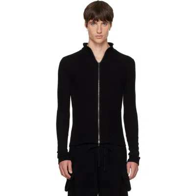 Julius Black Seamed Skinny Sweater