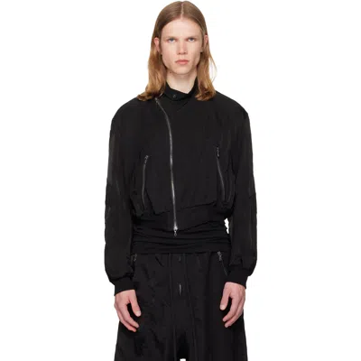Julius Black Unchain Bomber Jacket