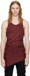 JULIUS BURGUNDY DRAPE TANK TOP