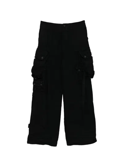 Julius Cargo Pocket Trousers In Black