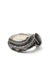 Julius Carved Vintage-effect Ring In Silver