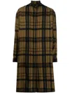 Julius Check-print Shirt In Brown