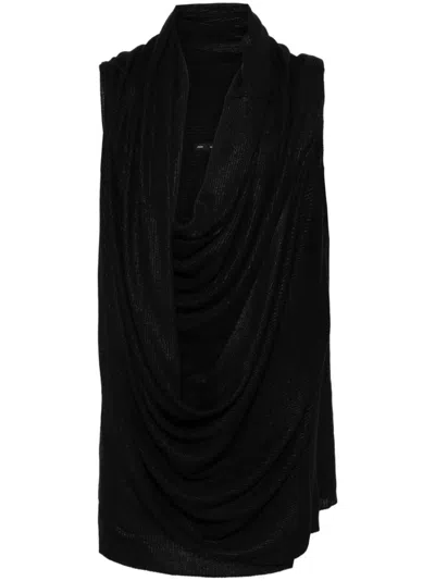 Julius Coated Knit Venus Jumper In Black