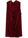 Julius Coated Venus Shawl Jumper In 红色