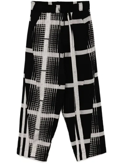 Julius Cotton Pants In 黑色