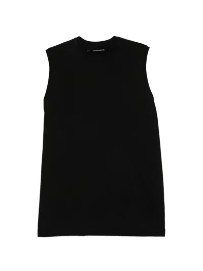 Julius Crew-neck Sleeveless T-shirt In Black