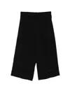 Julius Drawstring Drop-crotch Shorts In Black