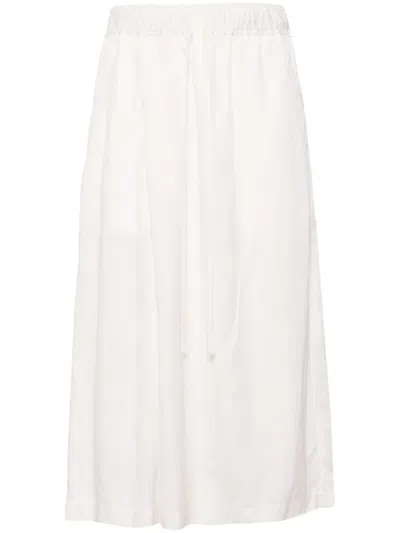 Julius Cropped Wide-leg Trousers In White