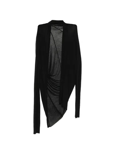 Julius Draped Cardigan In Black