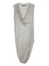 Julius Draped Tank Top In Grey