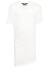 Julius Drapped T-shirt In Neutrals