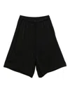 Julius Drawstring Drop-crotch Shorts In Black