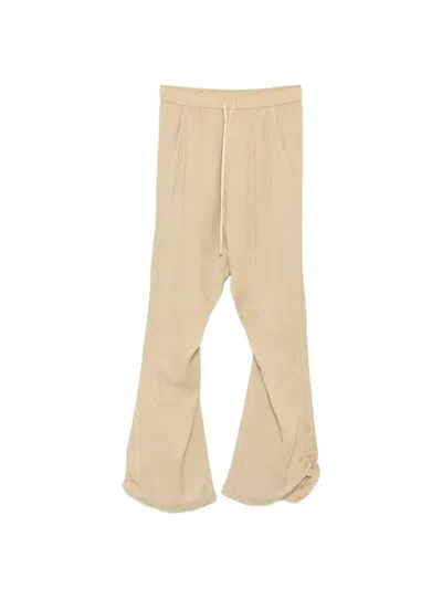 Julius Drawstring Gathered Trousers In Neutral