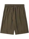 Julius Drawstring Straight-leg Shorts In Green