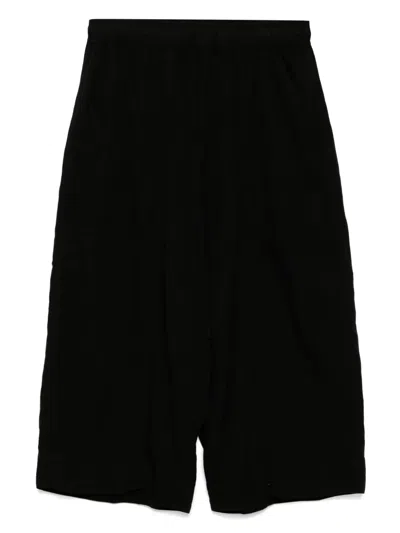 Julius Drawstring Trousers In Black