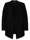 Julius Edge Coat In Black