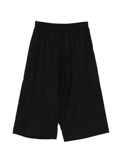 Julius Elasticated Wide-leg Track Trousers In Black