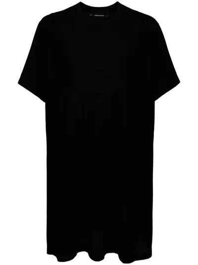 Julius Fine-knit Cotton T-shirt In Black