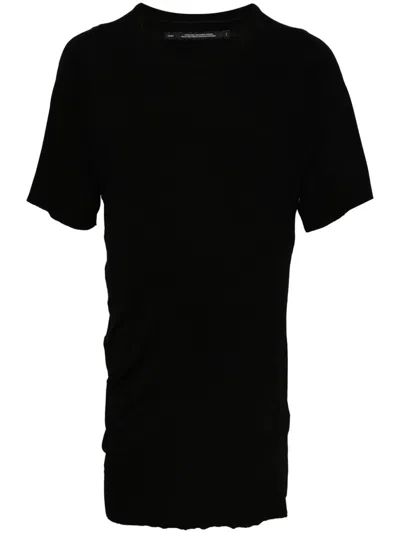 Julius Fine-knit Oversize T-shirt In Black