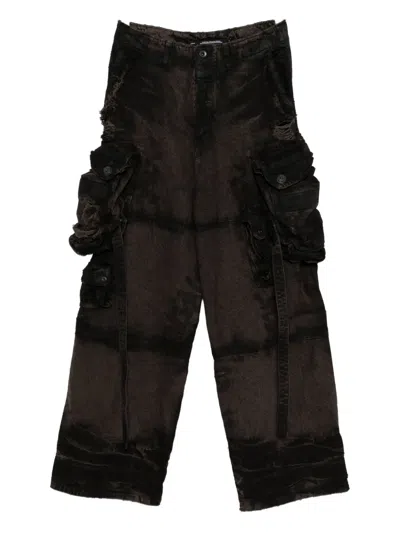 Julius Gas Mask Pants In Brown