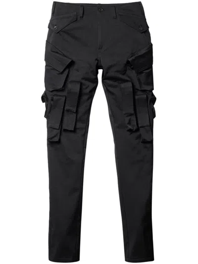 Julius Gasmask Cargo Trousers In Black