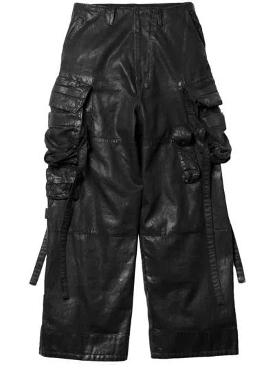 Julius Gasmask Cargo Trousers In Black