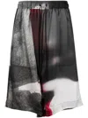 Julius Graphic-print Bermuda Shorts In Grey