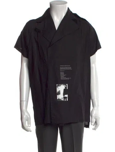 Pre-owned Julius Graphic Print Short Sleeve Shirt In Black