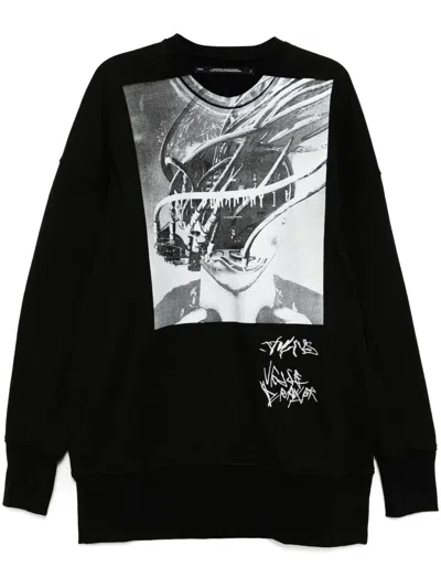 Julius Graphic-print Sweatshirt In Black