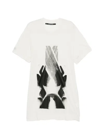 Julius Graphic-print T-shirt In White