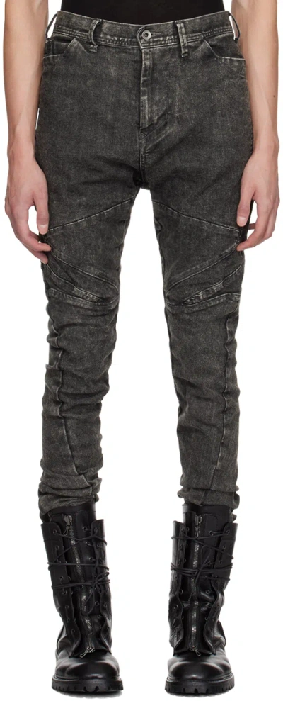 Julius Gray Rider Jeans In Acid Gray