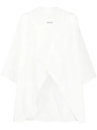 Julius Haori Japanese Cotton Shirt In White