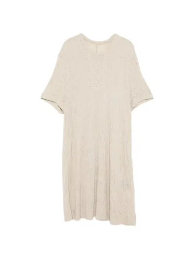 Julius Jacquard-weave Short-sleeve T-shirt In Brown