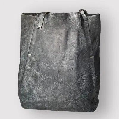 Pre-owned Julius Leather Tote Bag In Black