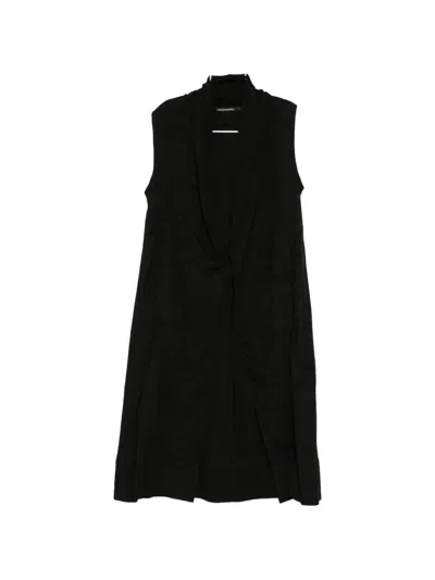 Julius Monk Coat In Black