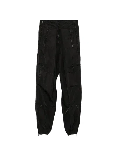Julius Multi-zip Cargo Pants In Animal Print