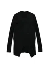 Julius Oblique-cut T-shirt In Black
