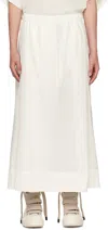 Julius Off-white Folded Wide Trousers In Off White