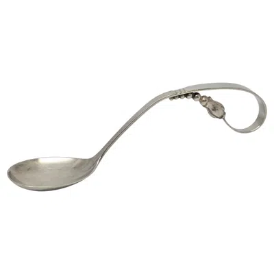 Pre-owned Julius Olaf Randahl Randahl Sterling Silver Blossom Curved Handle Spoon #23225 In Multi