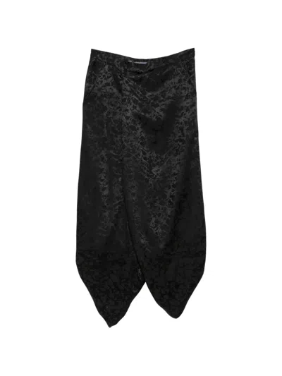 Julius Over Wrapping Trousers In Black