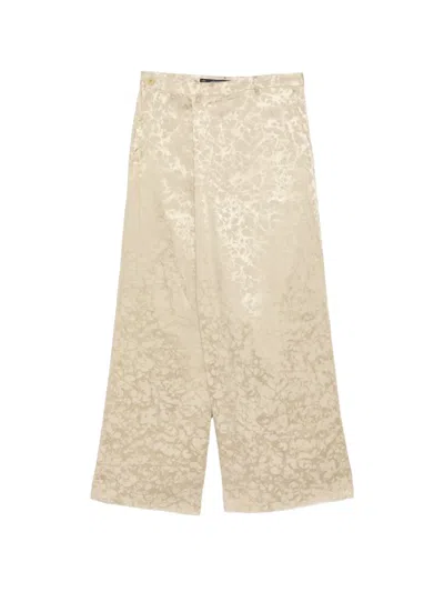 Julius Over Wrapping Trousers In Neutral