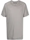 Julius Panelled Cotton Shirt In Grey