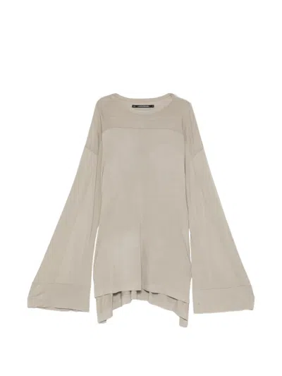Julius Panelled Long-sleeve T-shirt In Brown