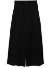 Julius Prism Wide-leg Trousers In Black