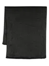 Julius Ribbed Circular-design Scarf In Black