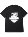 Julius Rift Graphic T-shirt In Black