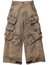 Julius Rogue Cargo Pants In Brown